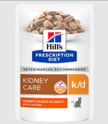 Hill's Prescription Diet k/d Kidney Care macskatáp - alutasakos 12 x  85 g