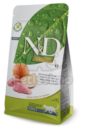 N&D Prime Cat Adult Boar & Apple  1.5 kg