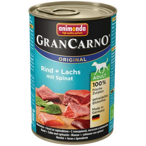Animonda GranCarno Adult konzerv, marha, lazac és spenót  400 g