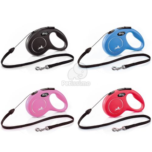 Flexi Classic S kötélpóráz különböző színben, 5 m  Fekete - 5 m