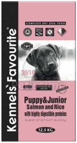 Kennels' Favourite Puppy & Junior Salmon and Rice  3 kg