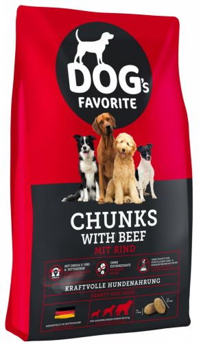 Dog’s Favorite Chunks with Beef  15 kg