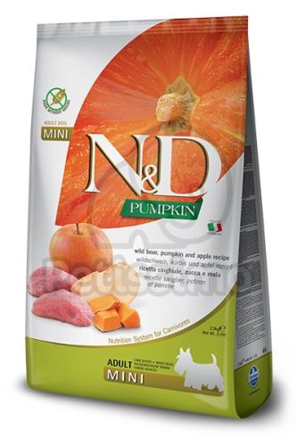 N&D Pumpkin Dog Adult Mini Boar & Apple  2.5 kg