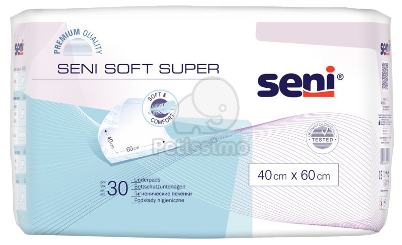 Seni Soft Super nedvszívó alátét  90x60 cm - 30 db
