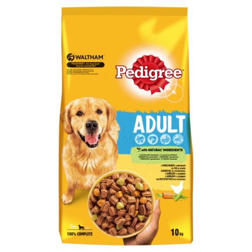 Pedigree Adult száraztáp - csirkével és zöldséggel  10 kg