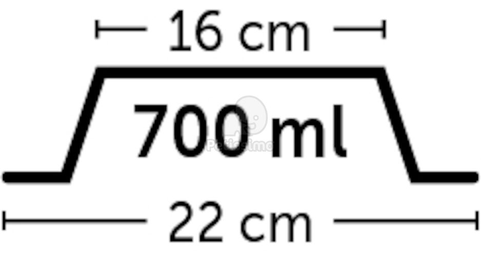 Flamingo tál - fehér  350 ml