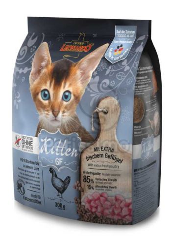 Leonardo Kitten GF friss hússal száraz táp kölyökmacskáknak  300 g