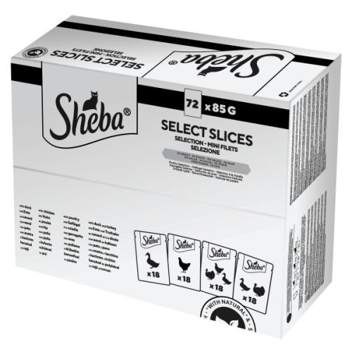 Sheba alutasak baromfi ízesítésben macskák részére 72x85 g 72 x  85 g