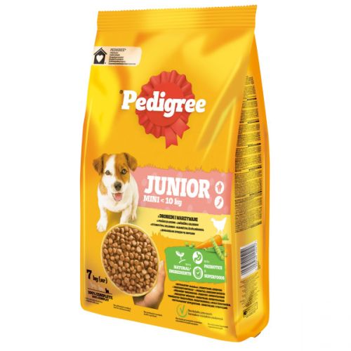 Pedigree szárazeledel baromfi-zöldség ízesítésben kis méretű kölyök kutyák részére 7 kg  7 kg