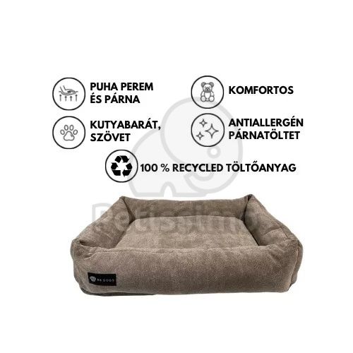 NRDOGS Soft Basket kutyafekhely - okkersárga  80x60 cm
