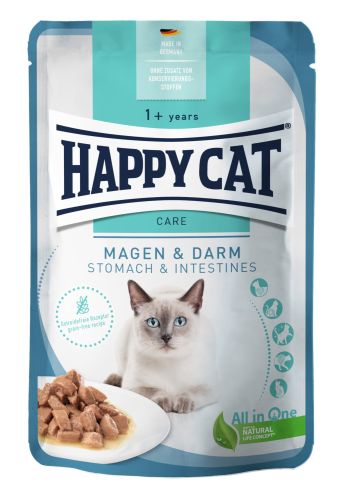 Happy Cat pouch szósz sensitive stomach&intestines macskák részére 20 x  85 g