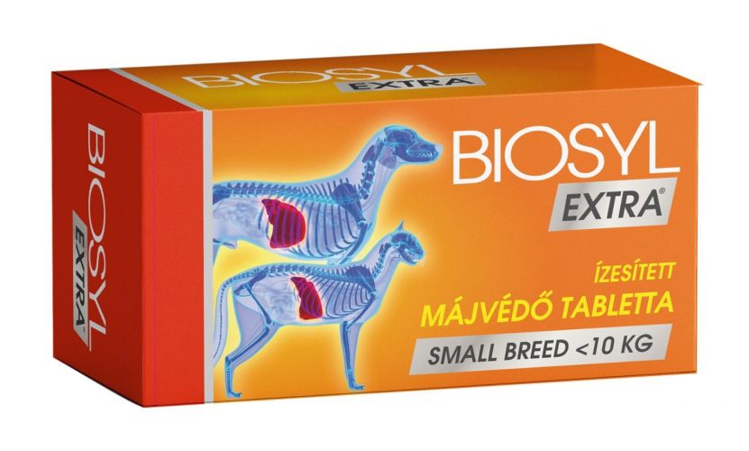 Biosyl Extra ízesített májvédő tabletta - Small Breed  30 tabletta