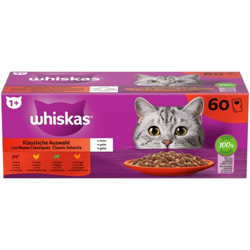 Whiskas alutasak Klasszikus válogatás macskák részére 60 x  85 g