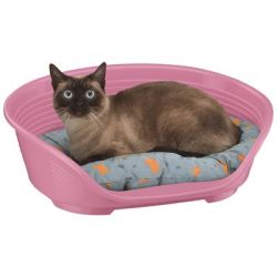 Ferplast Siesta Deluxe rózsaszín fekhely 49 x 36 x 17,5 cm   1 db