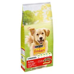 Friskies száraz kutyaeledel - Active marhával  15 kg