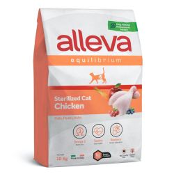 Alleva Equilibrium Adult Cat Sterilized - csirke  10 kg