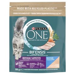 Purina One Bifensis Difficult Appetite száraz macskaeledel - tőkehal, pisztráng  800 g