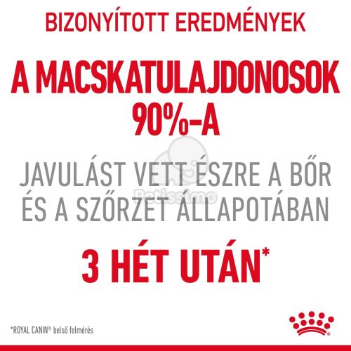 Royal Canin Hair & Skin Care - száraz táp felnőtt macskák részére a szebb szőrzetért és az egészséges bőrért  400 g