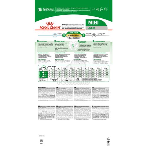 Royal Canin Mini Adult - kistestű felnőtt kutya száraz táp  4 kg