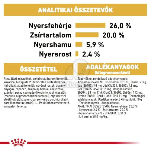 Royal Canin Boxer Adult - Boxer felnőtt kutya száraz táp  3 kg