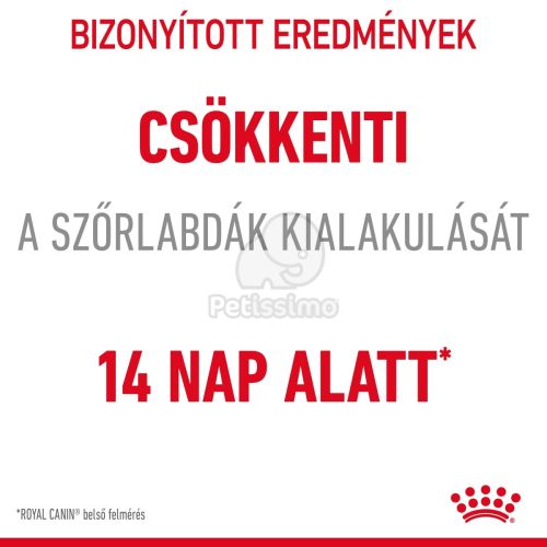 Royal Canin Hairball Care - száraz táp felnőtt macskák részére a szőrlabdák könnyebb eltávozásáért  10 kg