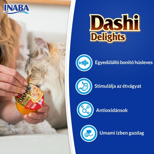 Inaba Cat Churu Dashi Delights - csirke  70 g